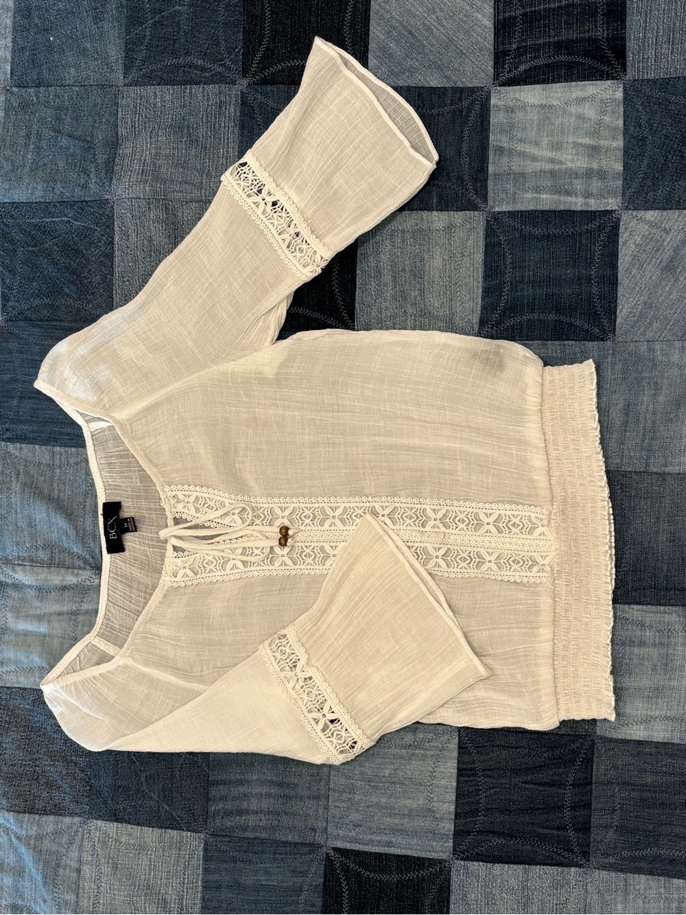Cream BCX boho blouse✨